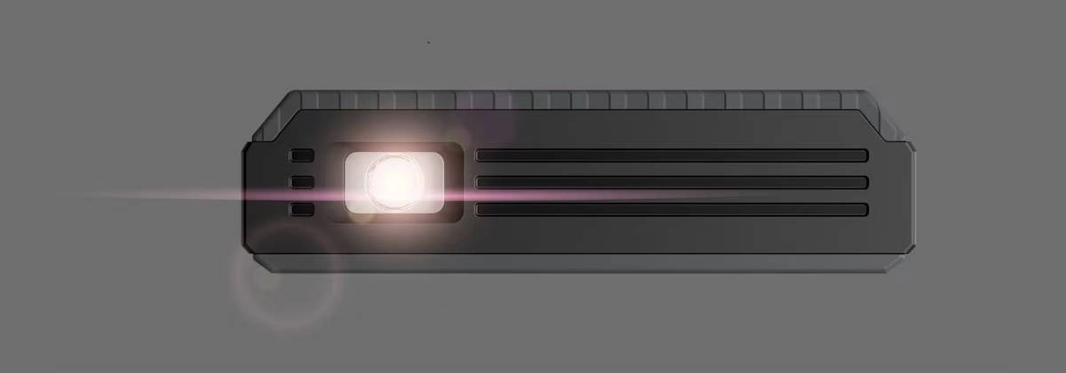 Nokia 300 Charge projector with light beam.