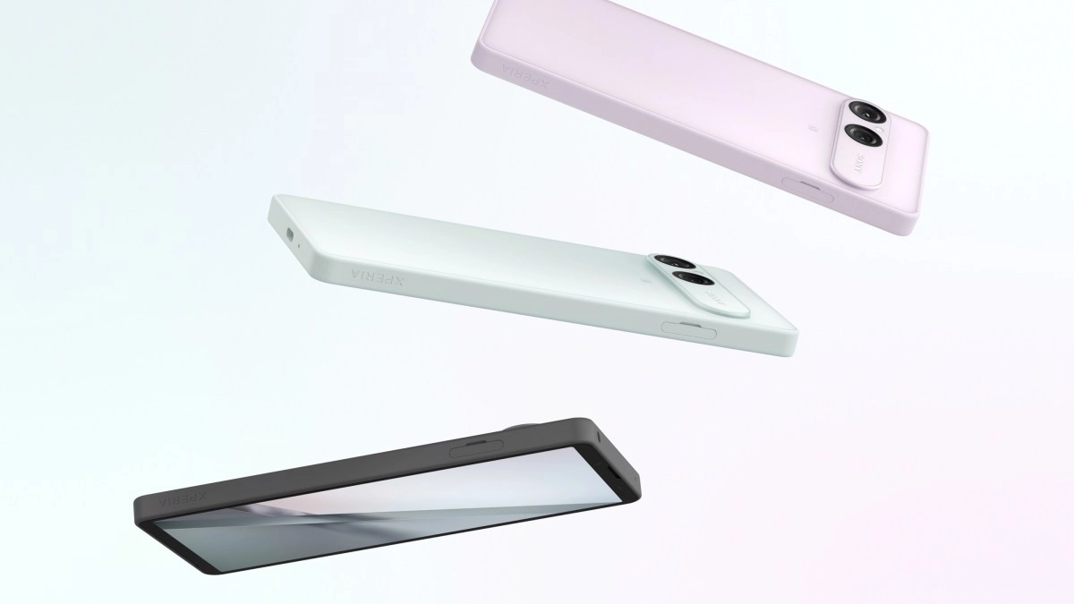 Official Sony Xperia 10 VIII in pink, green, black.