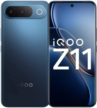 iQOO Z11 smartphone front and back view.