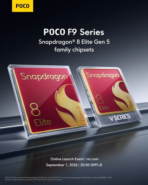 Poco F9 Series Snapdragon 8 Elite Gen 5 chipsets