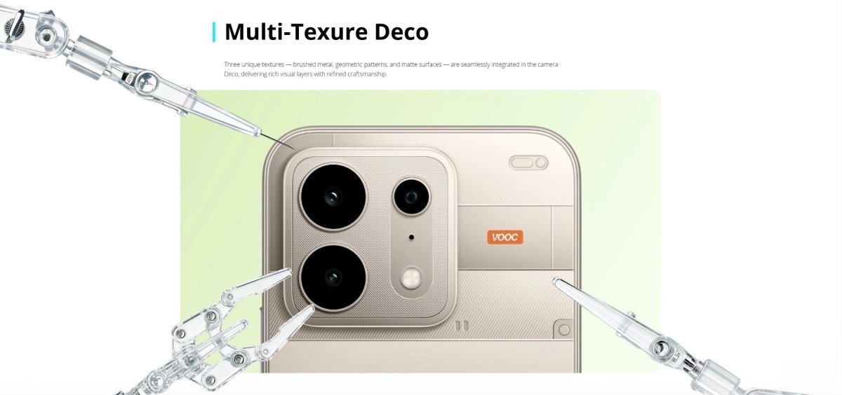 Realme P4s dual camera with VOOC charging.