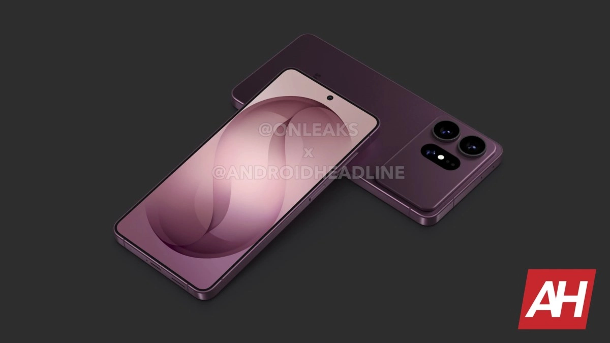 Purple Samsung S27 Pro render with triple camera