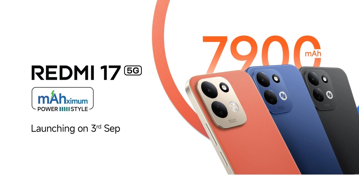 Redmi 17 5G launching with 7900mAh battery.