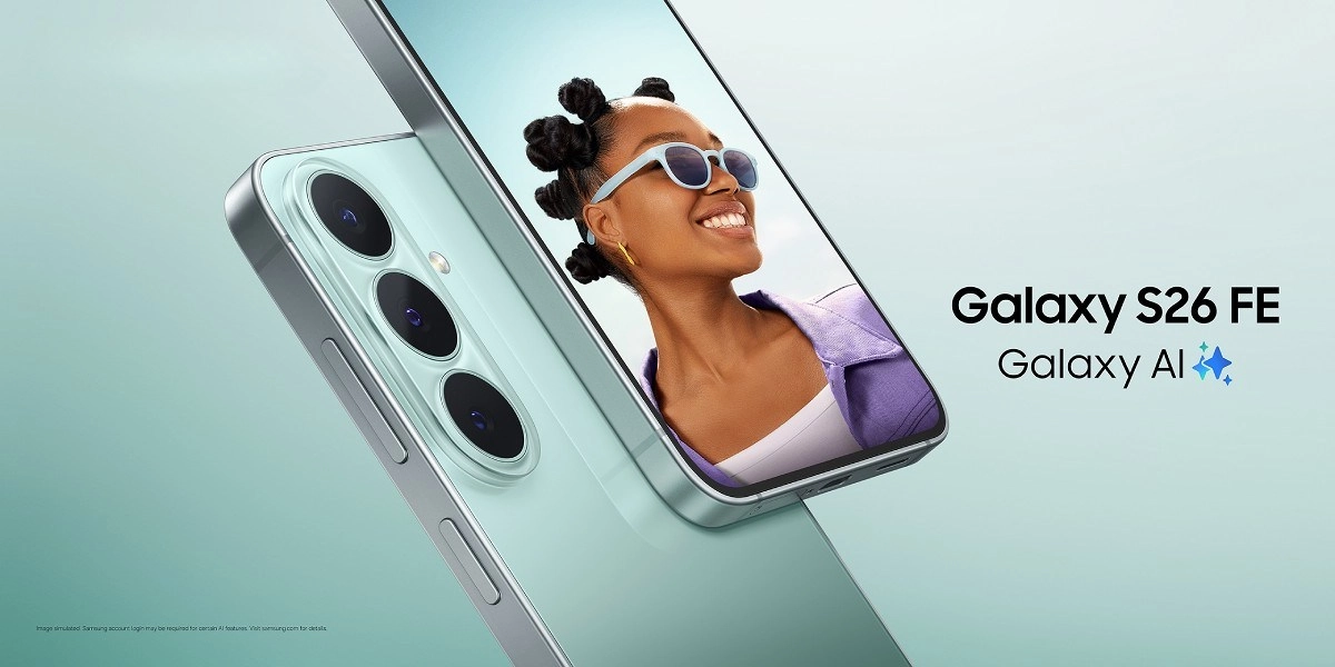 Samsung Galaxy S26 FE with AI features.