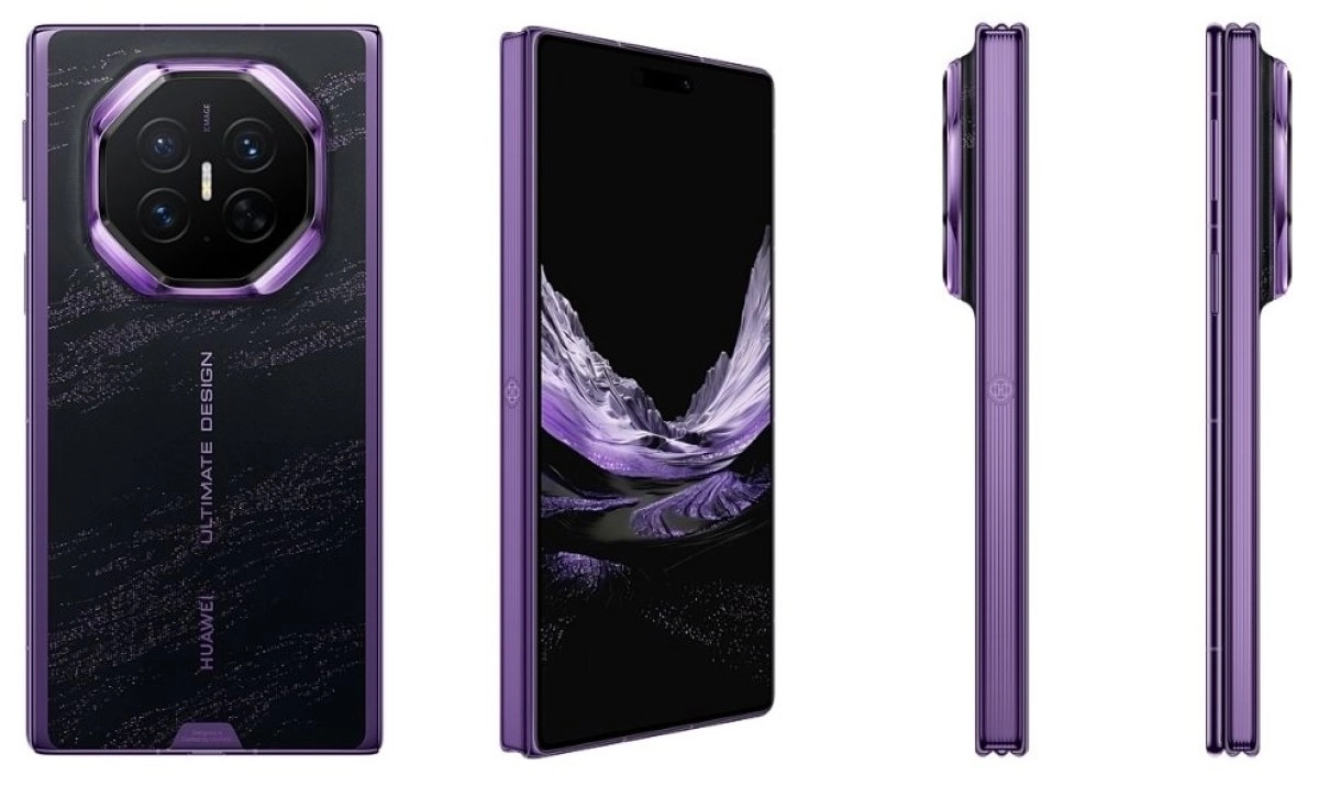 Huawei Mate XT 2 purple variant.