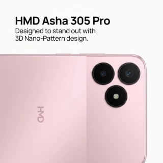 Leaked HMD Asha 305 Pro pink marketing image