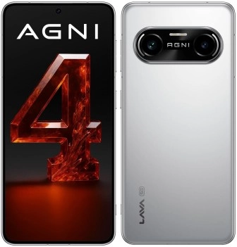 Lava Agni 4N smartphone front and back view.