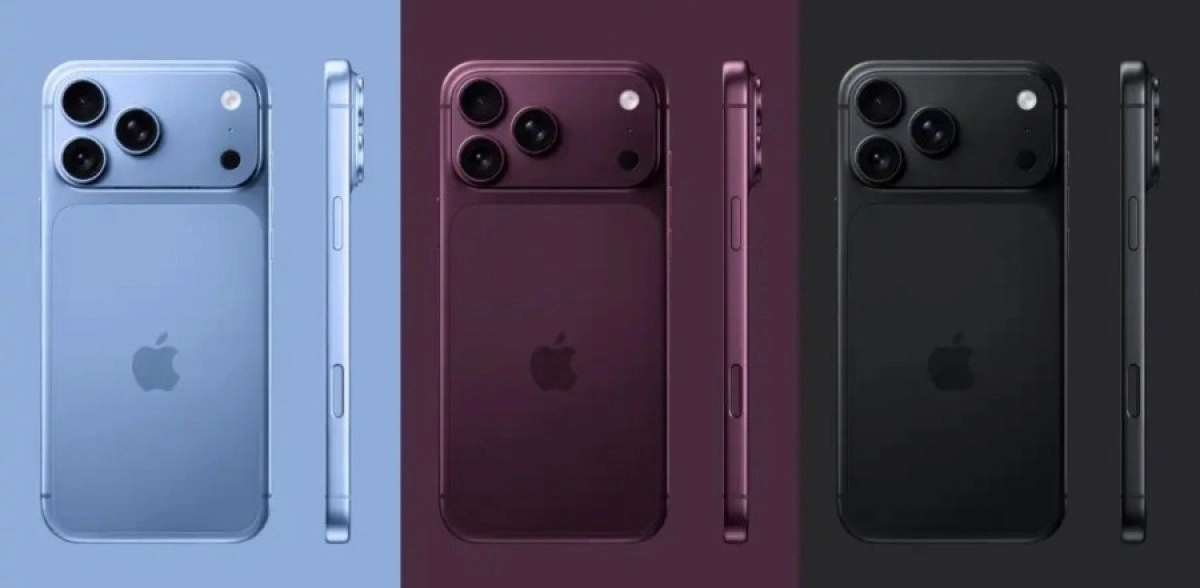 blue, purple, black.