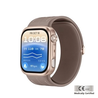 Huawei Watch D3 shows blood pressure, heart rate.