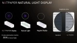 OLED NxtPaper display natural light comparison
