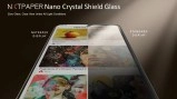 OLED NxtPaper Nano Crystal Shield anti-glare comparison.