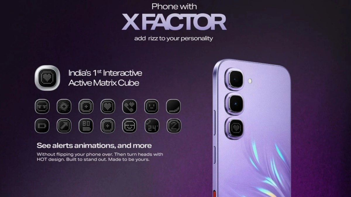 Infinix Hot 70 Pro with Active Matrix Cube.