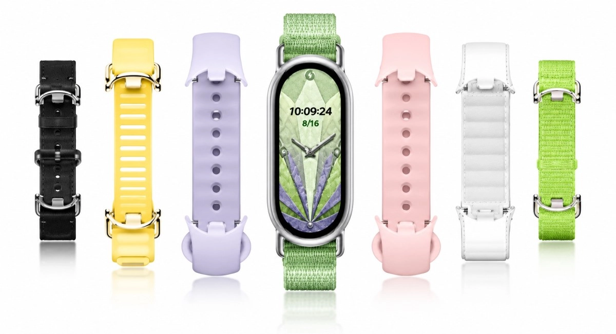 Xiaomi Smart Band 11 with colorful straps.