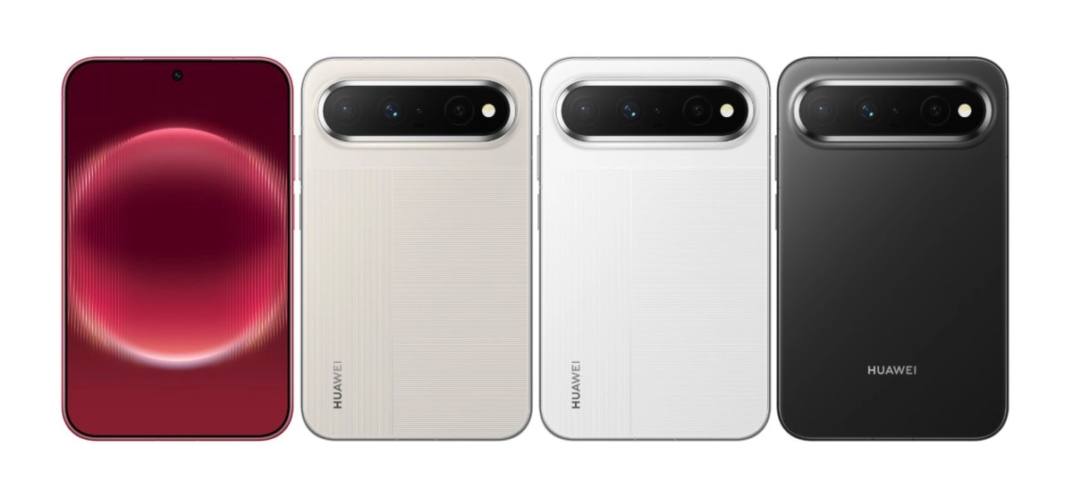Huawei Pura X View phones in four colors.
