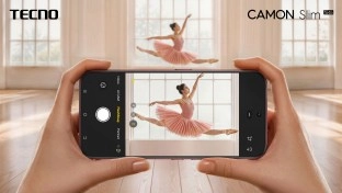 Tecno Camon Slim 5G capturing a ballerina.