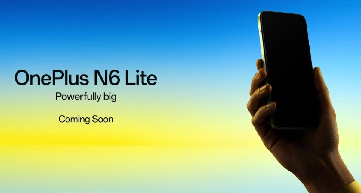 OnePlus N6 Lite teaser with phone held