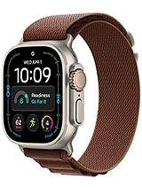 Apple Watch Ultra 4 with brown sport band