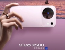 vivo X500 with unique camera design, held by hand.