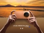 Hands holding vivo X500 Pro Max gold smartphone