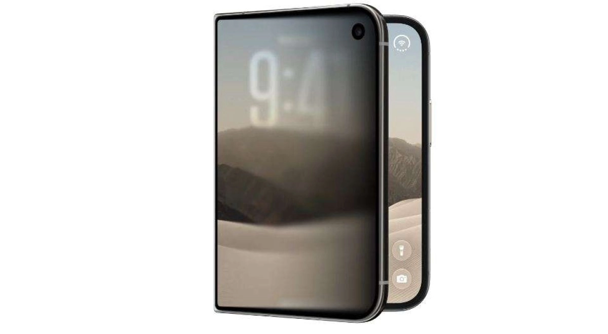 iPhone Duo concept foldable phone rendering