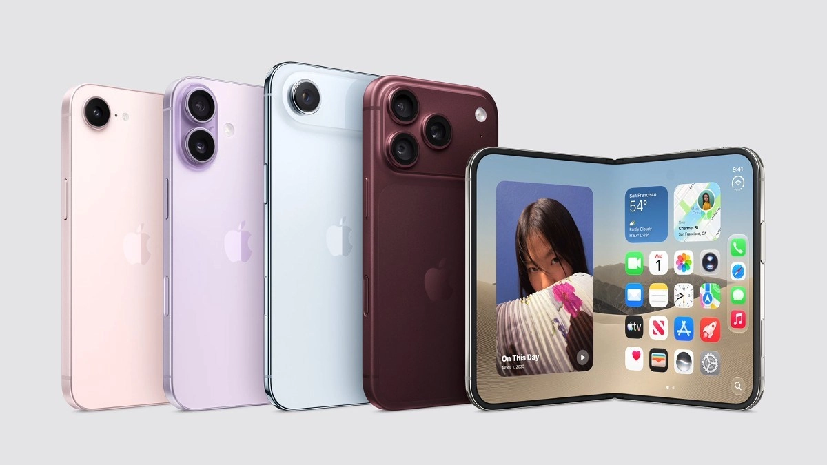 iPhone Duo, 18 Pro, Pro Max concept phones.