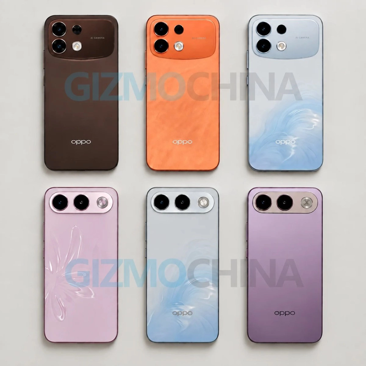 Oppo F35 and F35 Pro phone color variants leaked