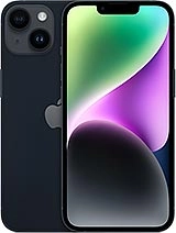 Midnight iPhone 14, iOS 27 compatible model.