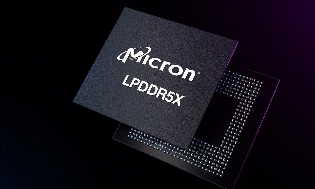 Micron LPDDR5X RAM chip