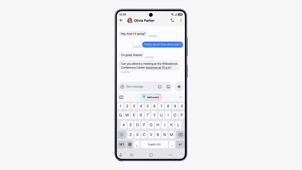 Samsung Galaxy S26 One UI 9 messaging app.