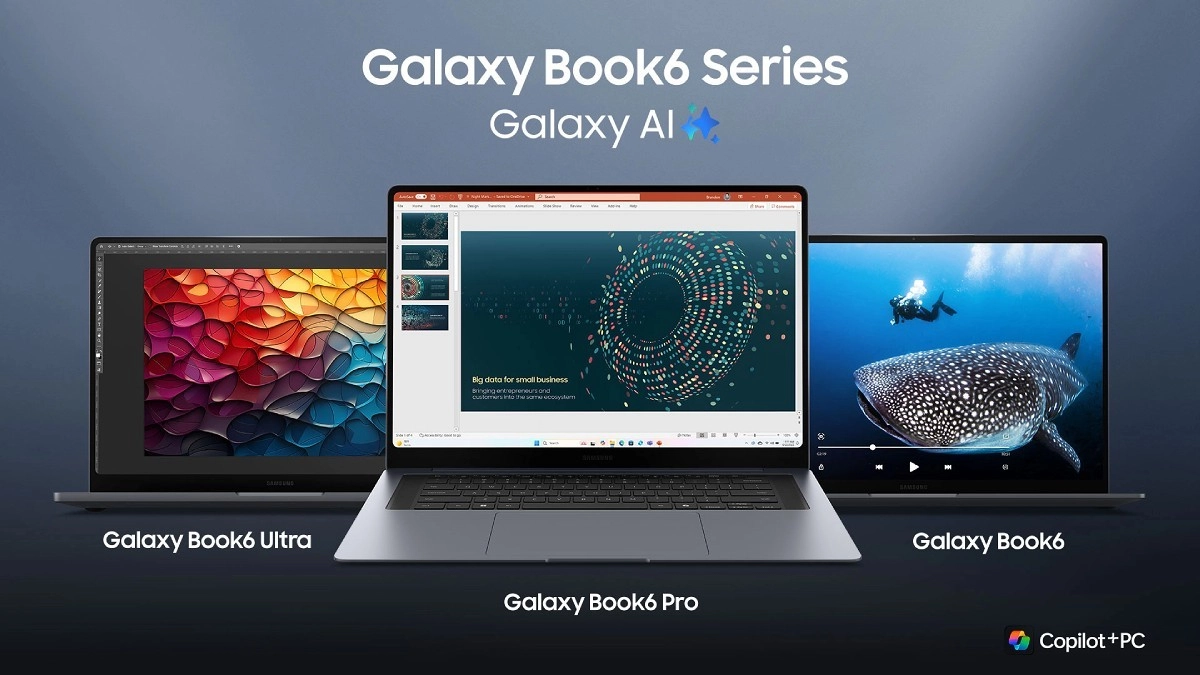 Samsung Galaxy Book6 series laptops with Galaxy AI.
