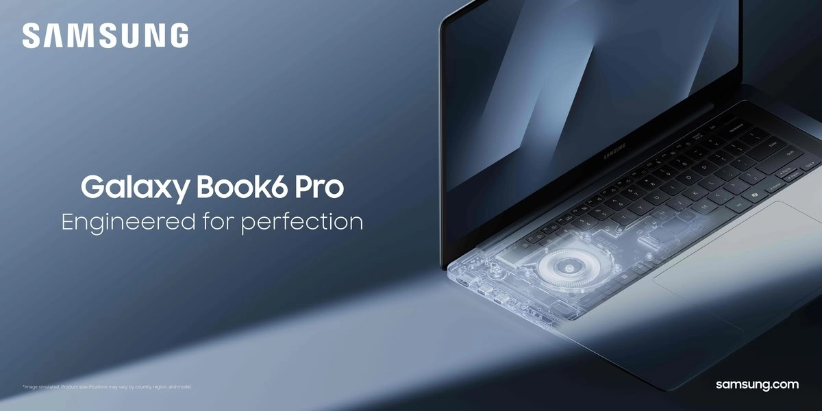 Samsung Galaxy Book6 Pro laptop cooling system revealed.