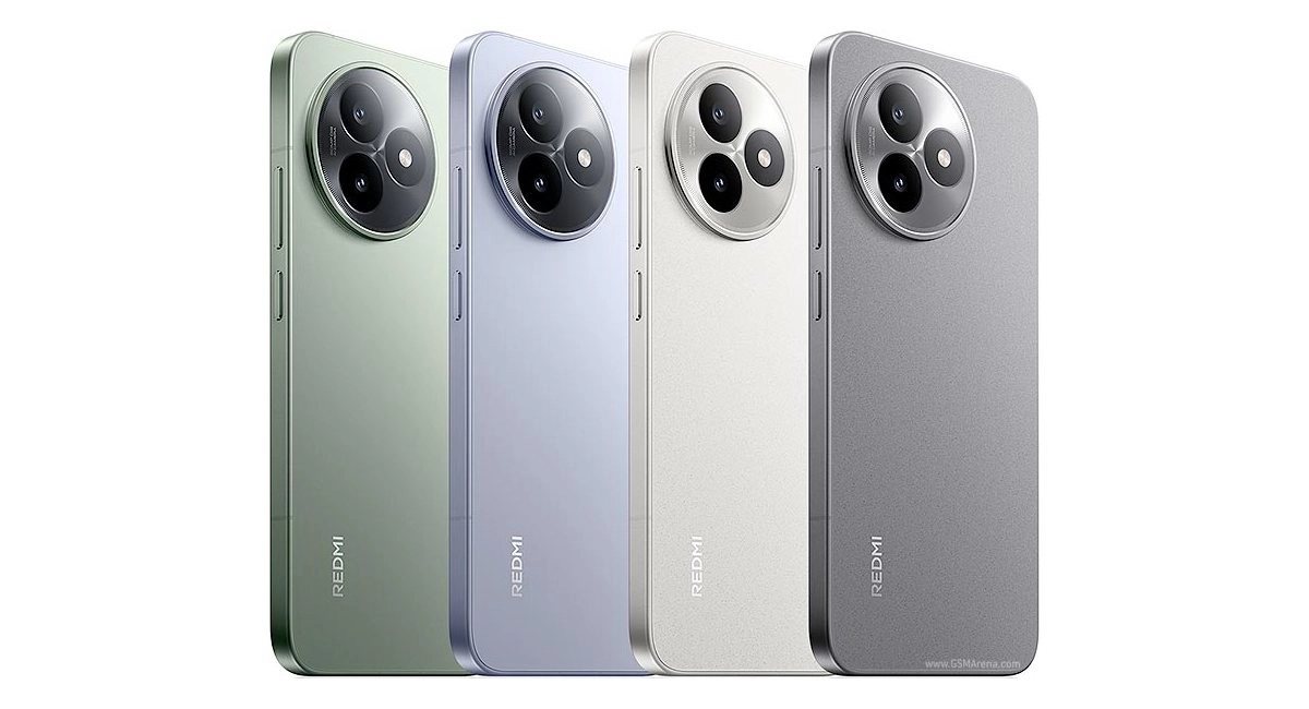 Redmi phones in four different colors with large camera bump.