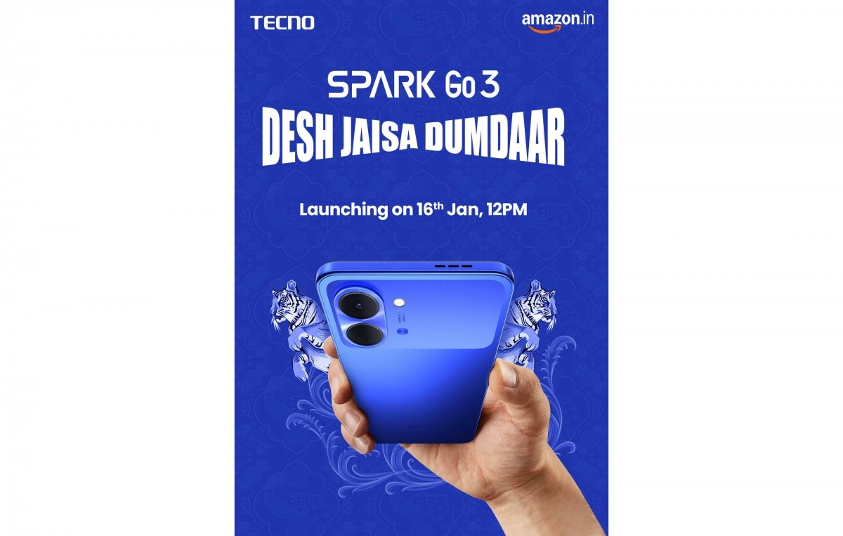 Tecno Spark Go 3 launching January 16th, 12PM
