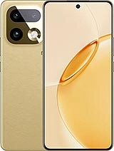 Gold smartphone with triple rear camera module
