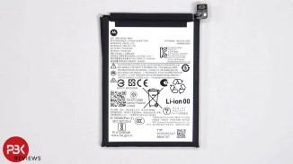 Motorola Moto G Power (2026) battery on white background.