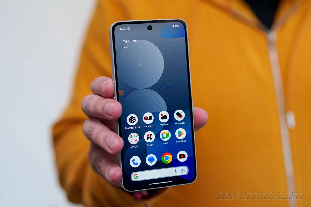 Nothing Phone (4a) with improved storage displayed.