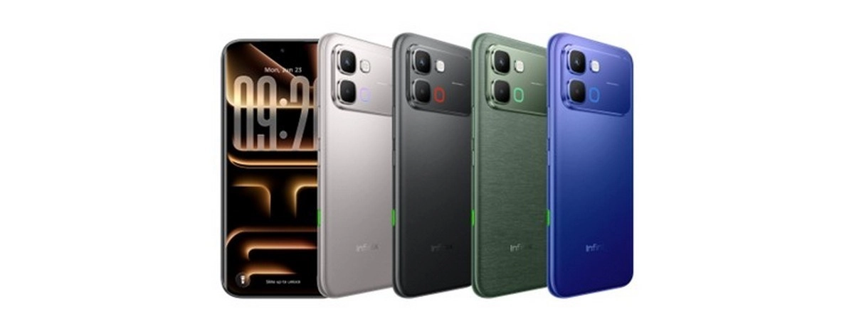 Infinix Note Edge in multiple color options.