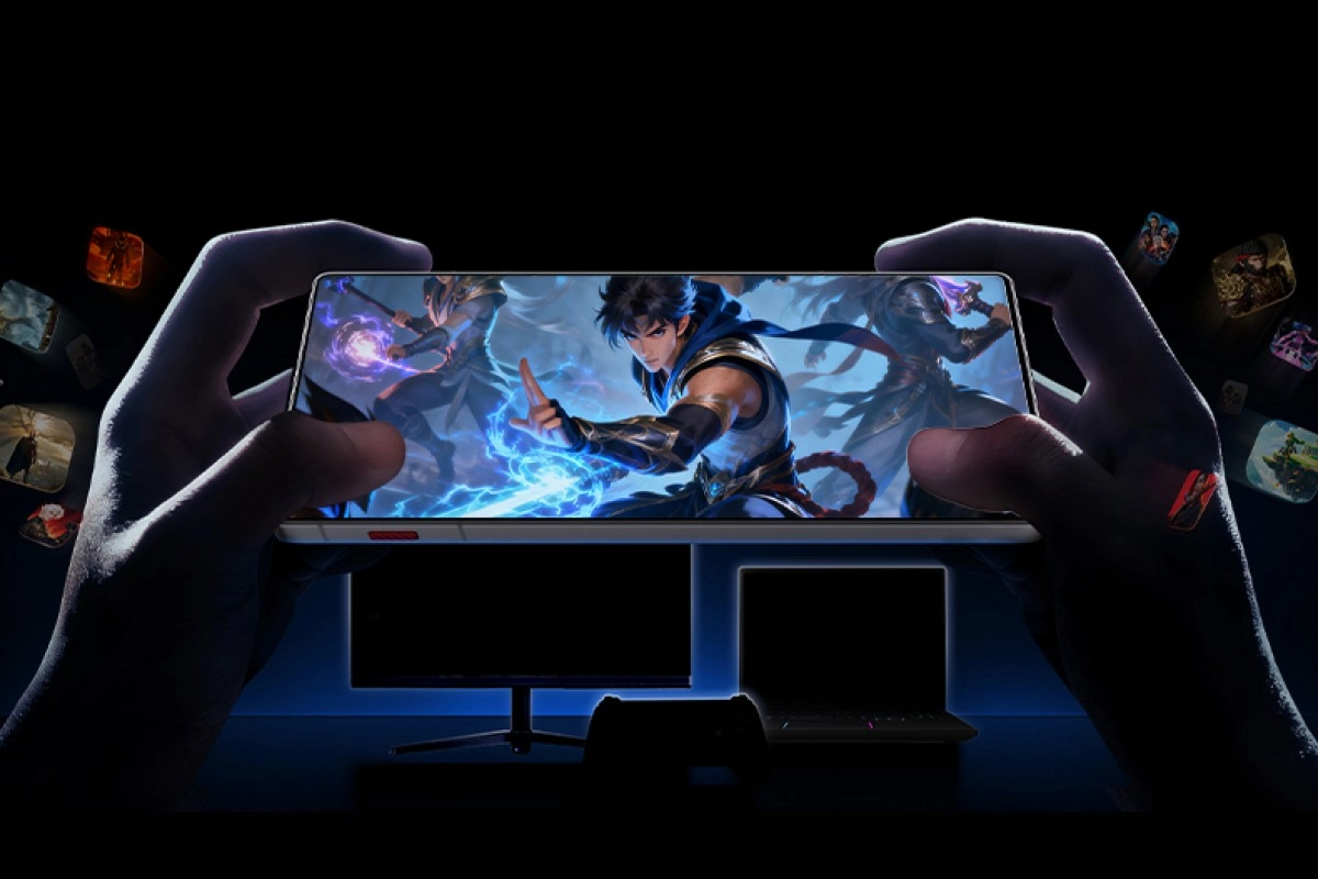 RedMagic 11 Air gaming phone with anime characters