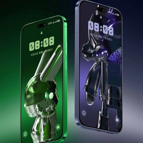 Two Huawei nova 15 phones with ROBBi characters.