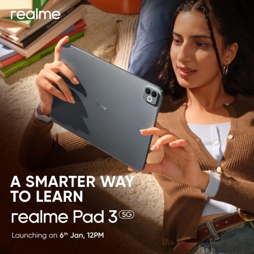 Realme Pad 3 5G with dual camera revealed