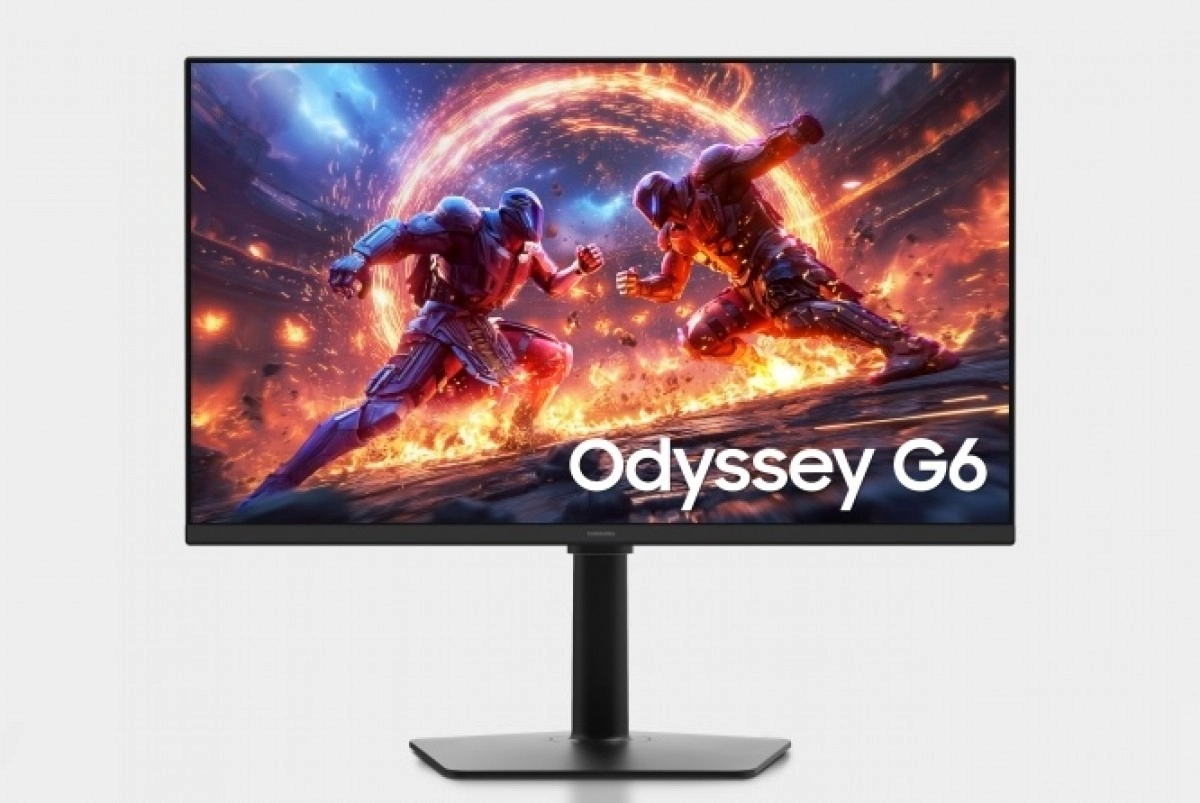 Samsung Odyssey G6 gaming monitor.