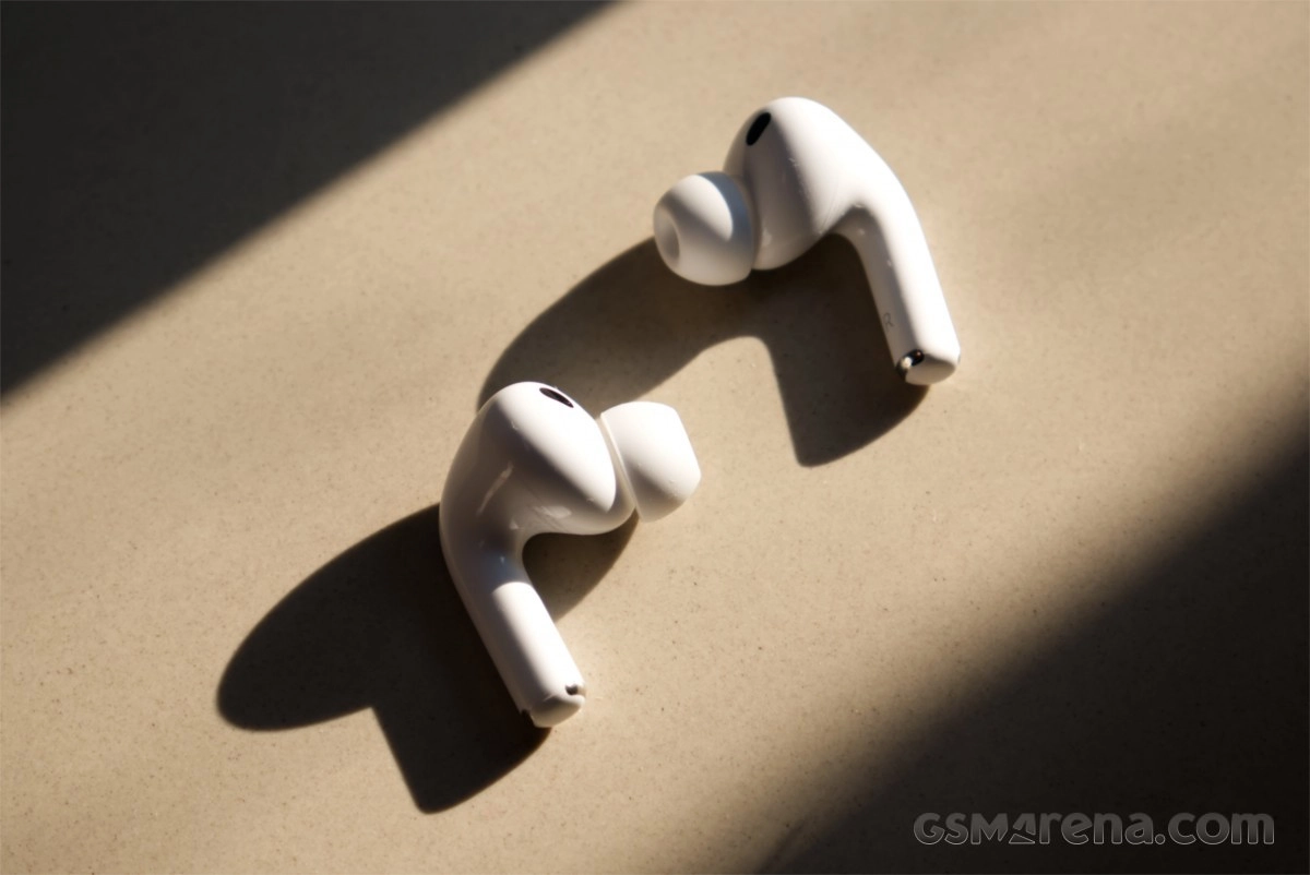 Apple AirPods Pro cast shadows in sunlight.