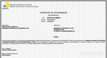 Samsung Galaxy A07 5G ANATEL certification document