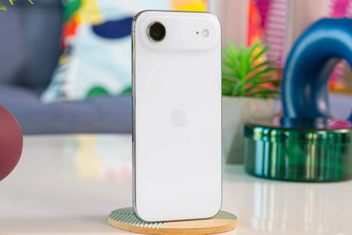 White iPhone Air 2 render with Apple logo