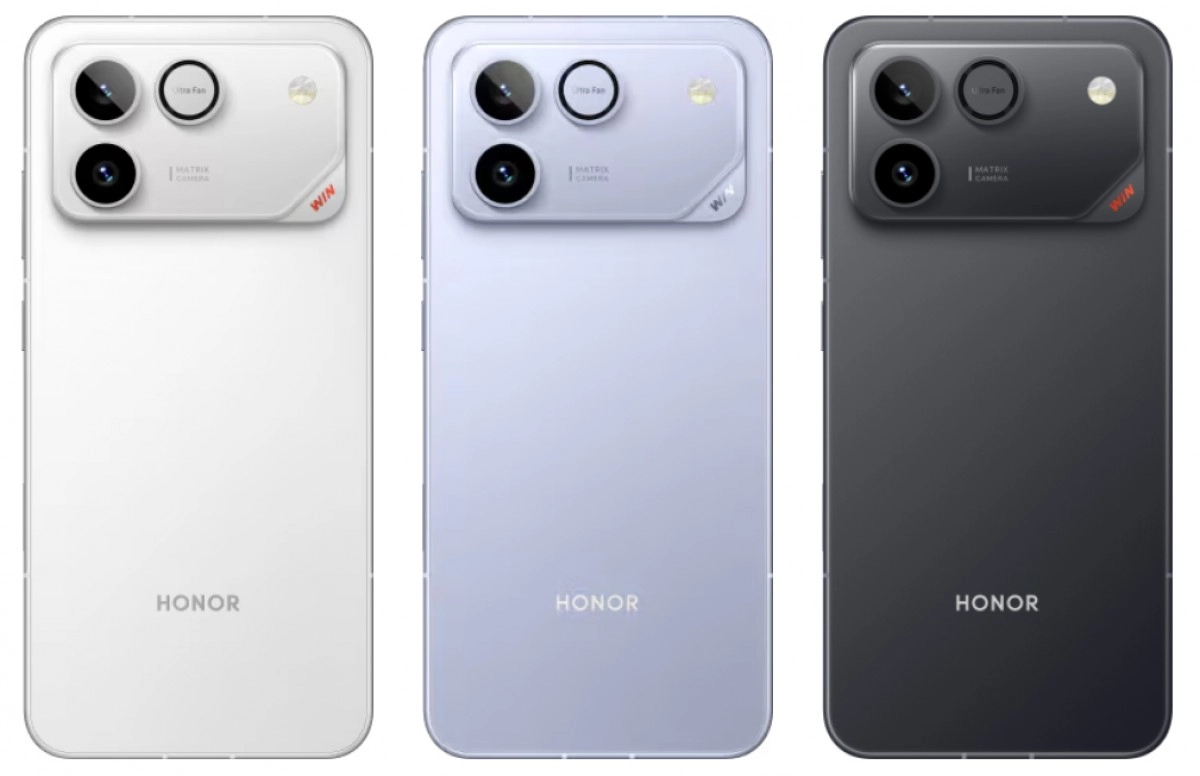 Honor Win and Win RT phones, triple camera.