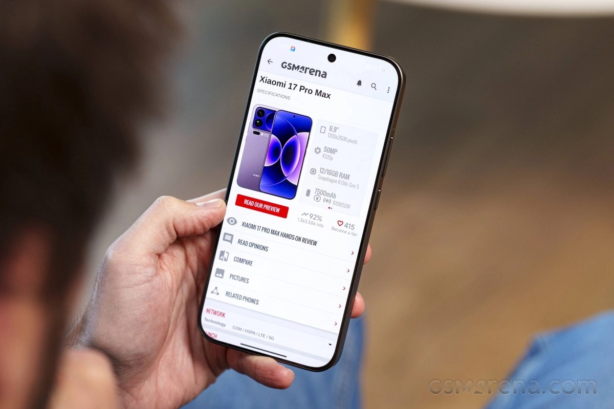Xiaomi 17 Pro Max smartphone specifications on GSMArena