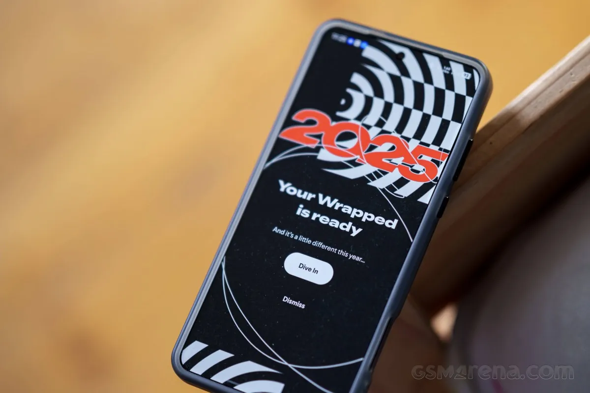 Spotify Wrapped 2025 on smartphone screen.
