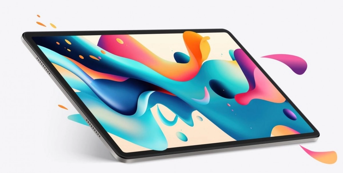 Honor Pad X8b tablet with colorful abstract wallpaper.