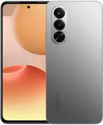 Realme P4x smartphone render, silver colorway, triple camera