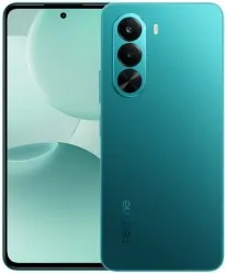 Realme P4x teal color phone render.